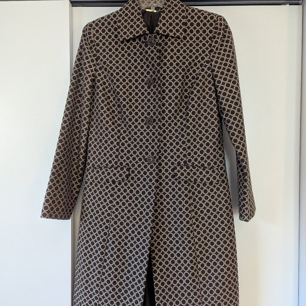 Vintage Brown/Cream Sigrid Olsen Coat